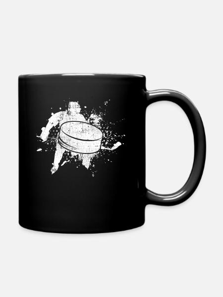 Eishockey - Tasse einfarbig - Schwarz