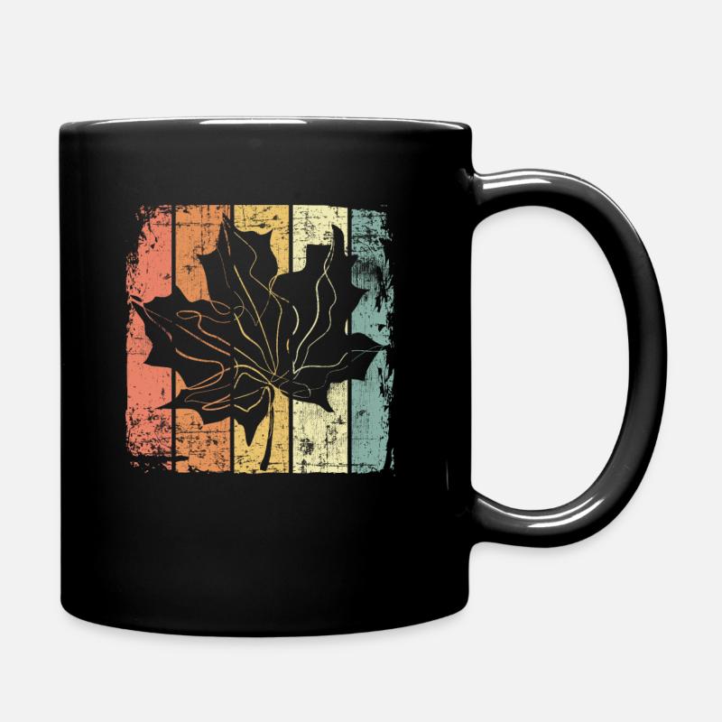 Herbst - Tasse einfarbig - Schwarz