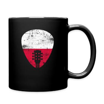 Pologne Guitare - Mug uni - noir - Droite