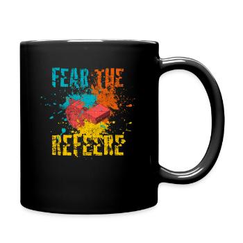 Schiri Schiedsrichter - Tasse einfarbig - Schwarz - Rechts