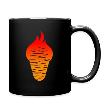Kebab - Tasse einfarbig - Schwarz - Rechts