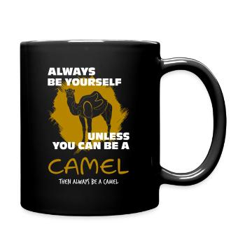 Kamel - Tasse einfarbig - Schwarz - Rechts