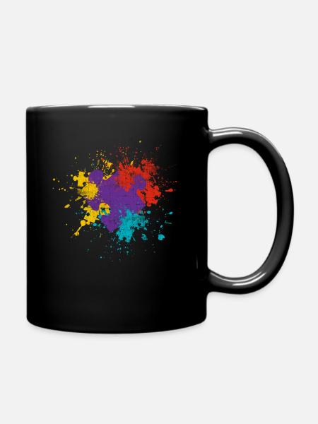 Puzzle - Tasse einfarbig - Schwarz
