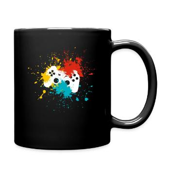 Console de jeu - Mug uni - noir - Droite