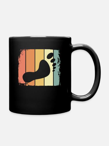 Pieds retro - Mug uni - noir
