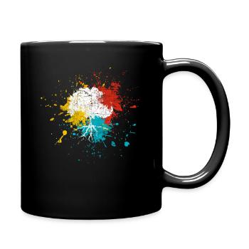 Baum - Tasse einfarbig - Schwarz - Rechts