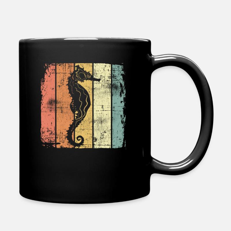 Sea horse - Full Colour Mug - black