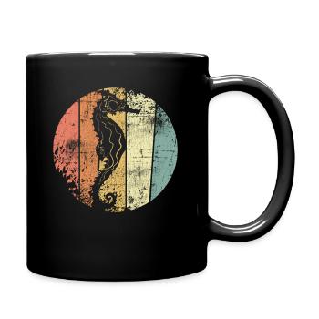 Hippocampes - Mug uni - noir - Droite