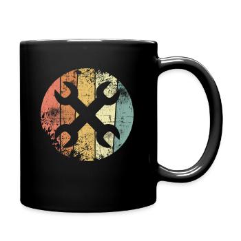 Werkzeug - Tasse einfarbig - Schwarz - Rechts