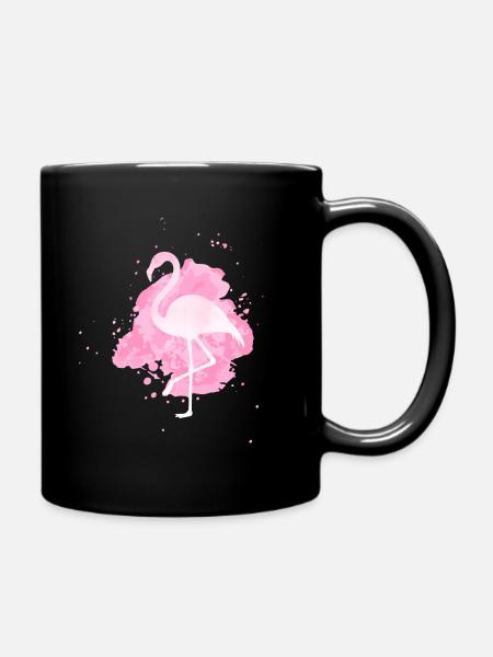 Flamingo - Tasse einfarbig - Schwarz
