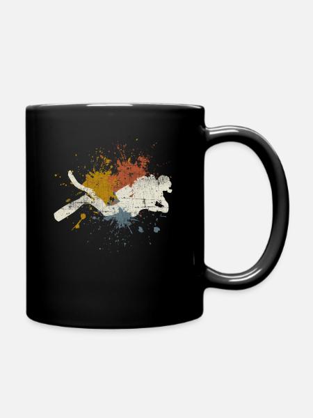 Tauchen - Tasse einfarbig - Schwarz