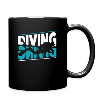 Diver - Full Colour Mug - black - Right