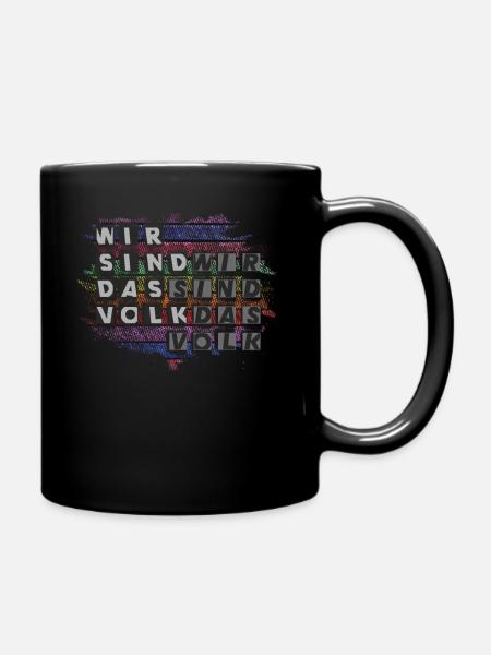 Wir sind das Volk - Tasse einfarbig - Schwarz