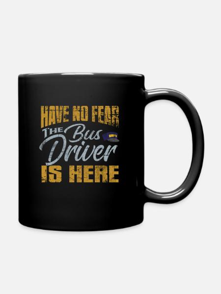 Busfahrer Spruch - Tasse einfarbig - Schwarz