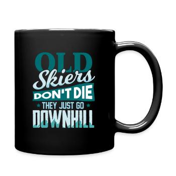 Ski - Tasse einfarbig - Schwarz - Rechts
