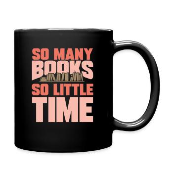 Bücher - Tasse einfarbig - Schwarz - Rechts