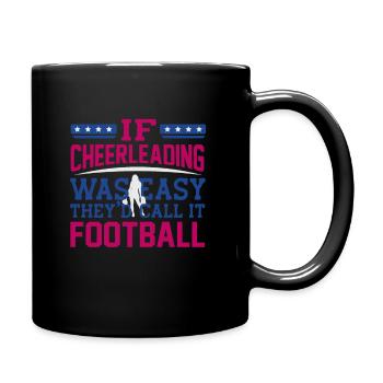 Cheerleader - Tasse einfarbig - Schwarz - Rechts