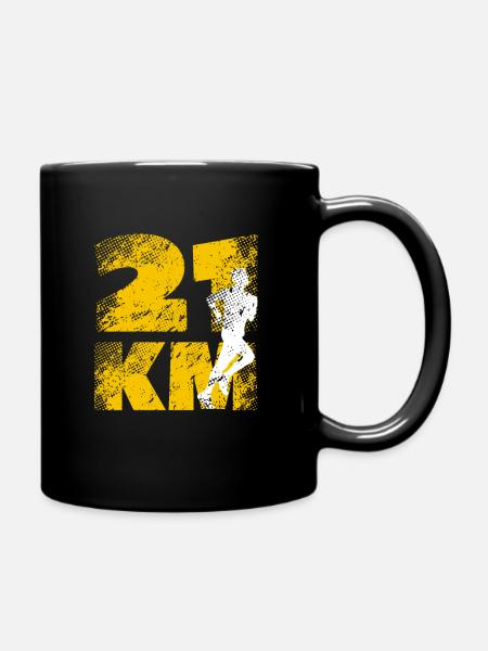 semi-marathon - Mug uni - noir