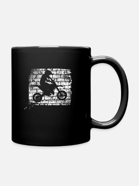 motocross - Mug uni - noir