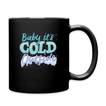 hiver - Mug uni - noir - Droite