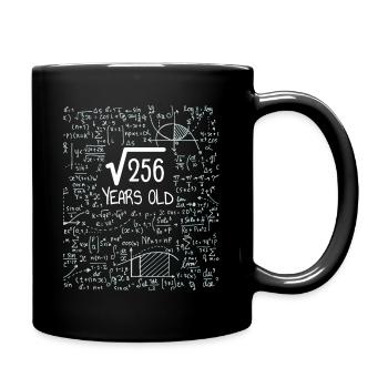 Racine carrée de 256 - 16e anniversaire de Geek Design - Mug uni - noir - Droite