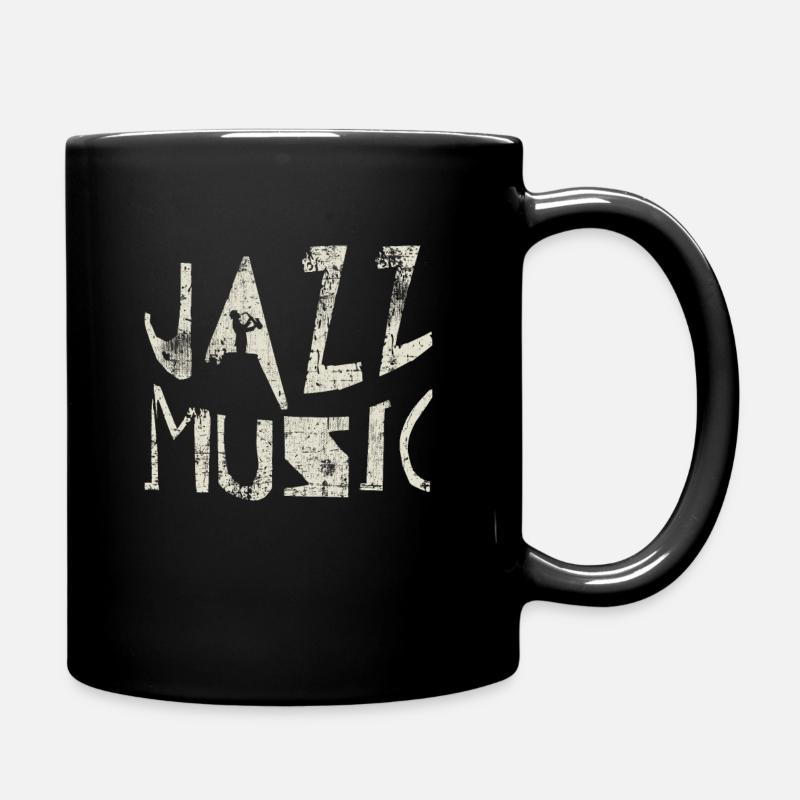 Jazz music - Full Colour Mug - black