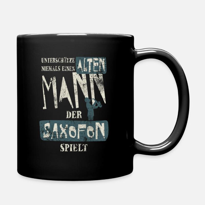 Saxophone papa papy - Mug uni - noir