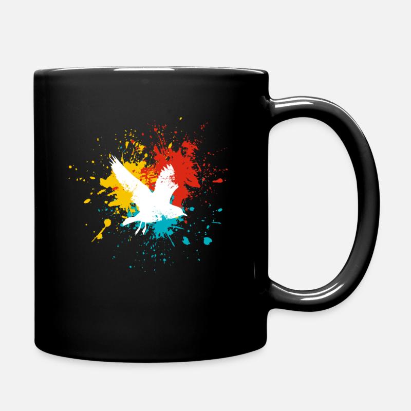 Taube - Tasse einfarbig - Schwarz