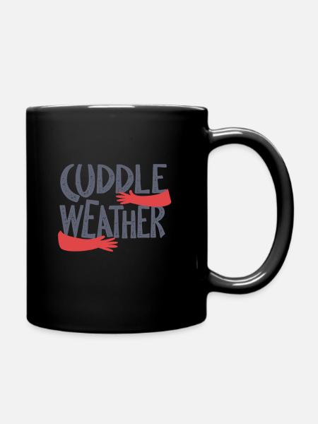 Kuschel Wetter - Tasse einfarbig - Schwarz