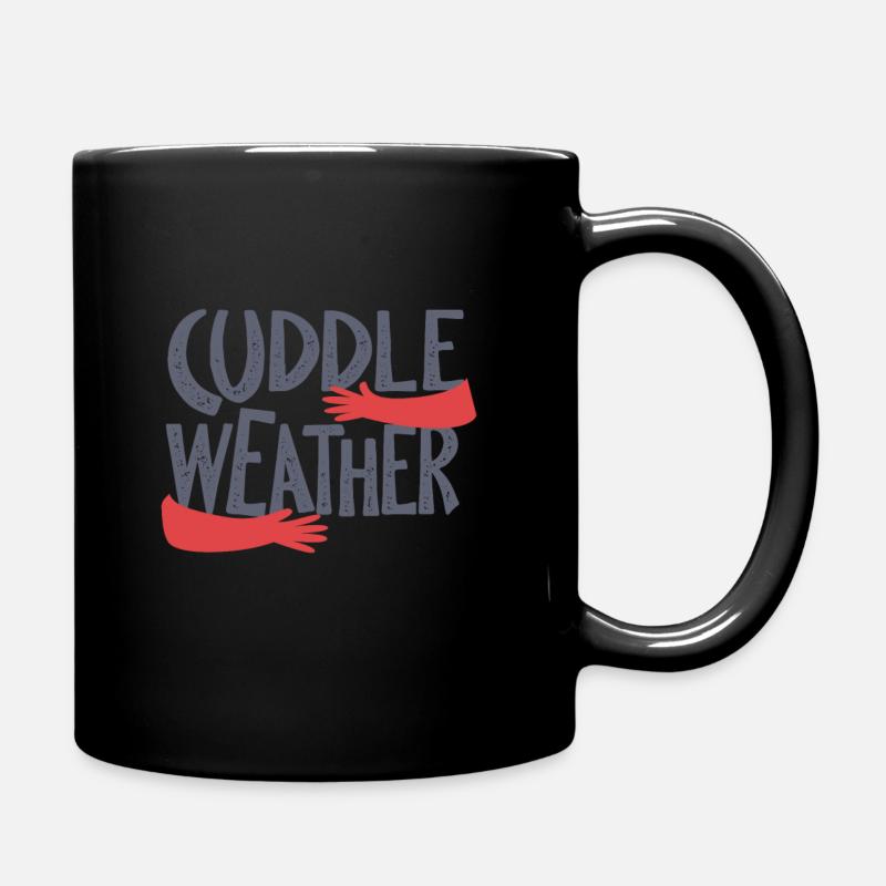 Kuschel Wetter - Tasse einfarbig - Schwarz