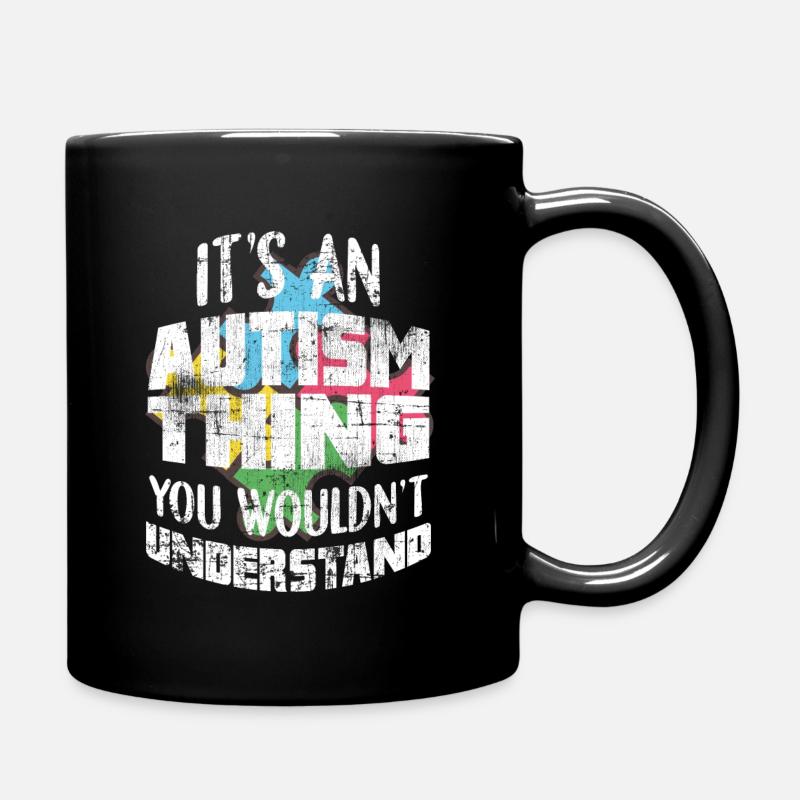 Autismus - Tasse einfarbig - Schwarz