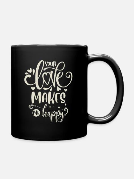 Love quote - Full Colour Mug - black