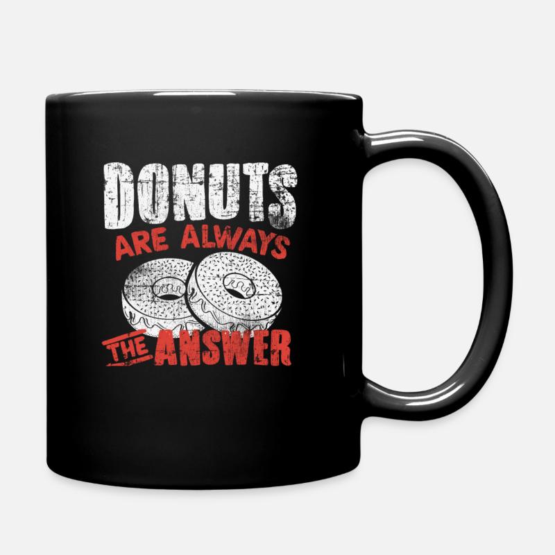 Donut - Tasse einfarbig - Schwarz