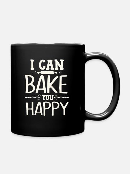 to bake - Full Colour Mug - black
