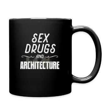 architecte - Mug uni - noir - Droite