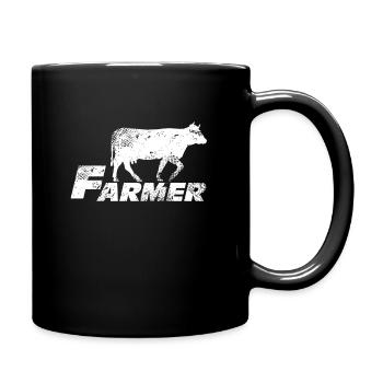 agriculteur - Mug uni - noir - Droite