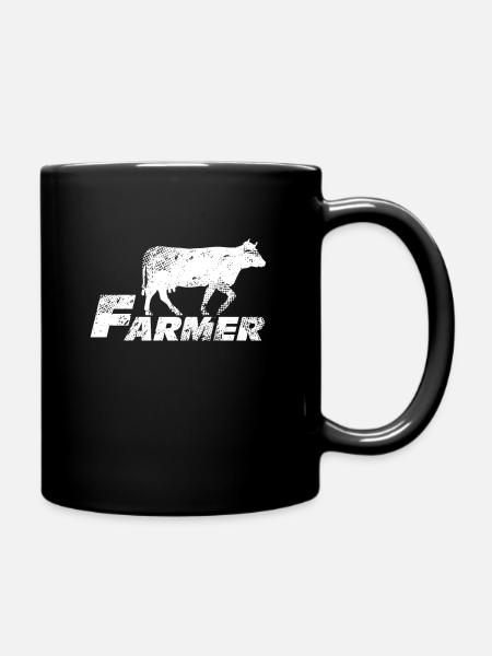 Landwirt - Tasse einfarbig - Schwarz
