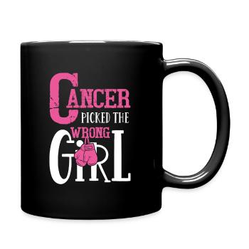 Le cancer a choisi la mauvaise fille - Mug uni - noir - Droite