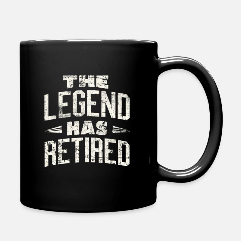 Rentner - Tasse einfarbig - Schwarz