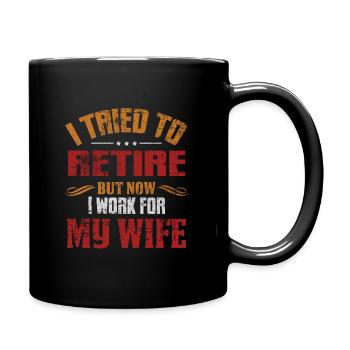 pensioner - Full Colour Mug - black - Right