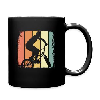 BMX retro - Tasse einfarbig - Schwarz - Rechts