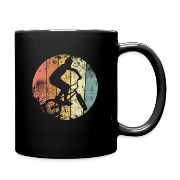 BMX retro - Tasse einfarbig - Schwarz - Rechts