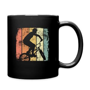 BMX retro - Tasse einfarbig - Schwarz - Rechts