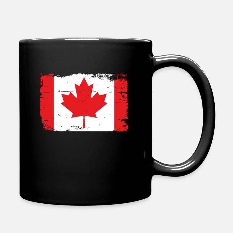 Drapeau du Canada - Mug uni - noir