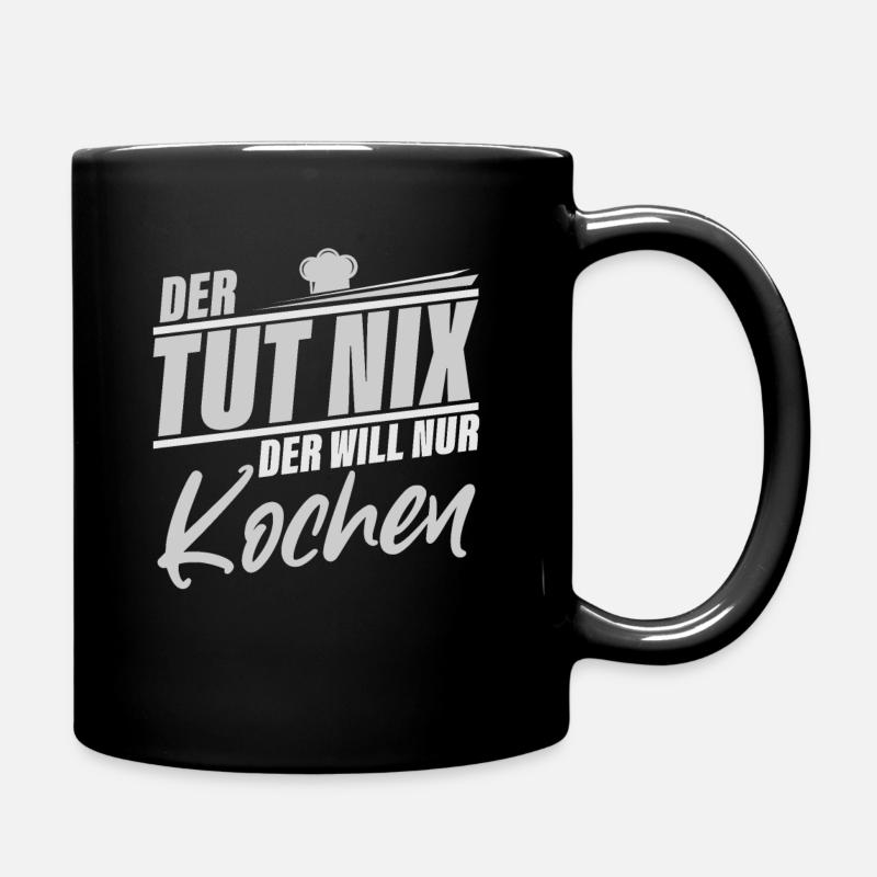 Kochen - Tasse einfarbig - Schwarz