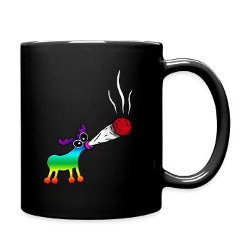Smoke marijuana - Full Colour Mug - black - Right