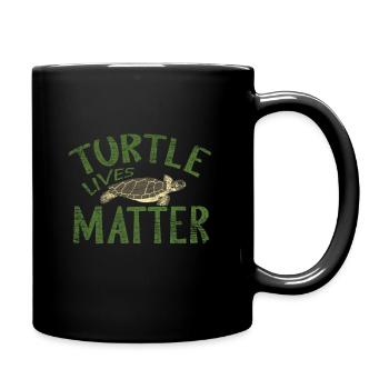 tortue - Mug uni - noir - Droite