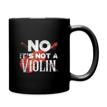 Cello - Tasse einfarbig - Schwarz - Rechts