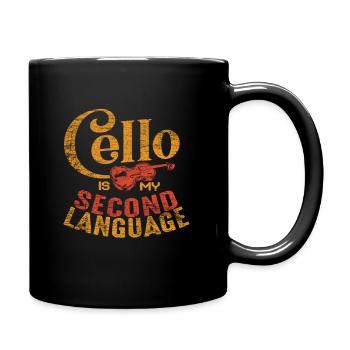 Cello - Tasse einfarbig - Schwarz - Rechts