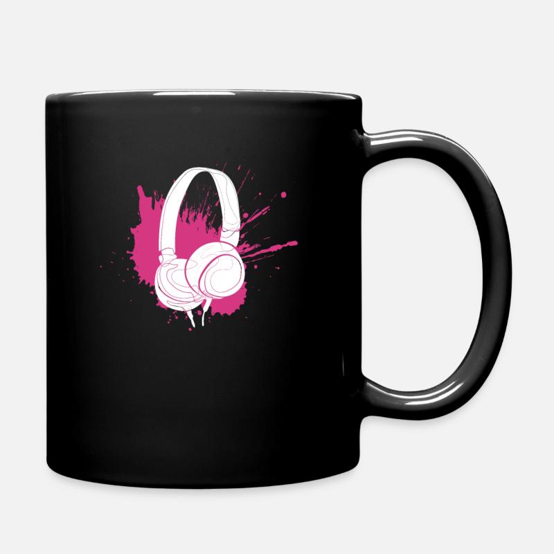 music - Full Colour Mug - black